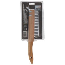 JMK Illinois Industrial Tool 10 in. L Steel Wire Brush with Scraper