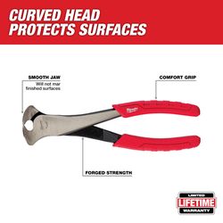 Milwaukee Comfort Grip 7.244 in. Iron Nipper End Nipper Pliers