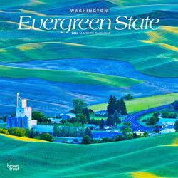 BrownTrout Publishers Evergreen State (Washington Places) 2026 Calendar