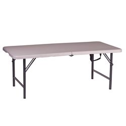 Stansport Black/White Camp Table 29 in. H X 24 in. W X 48 in. L 1 pk