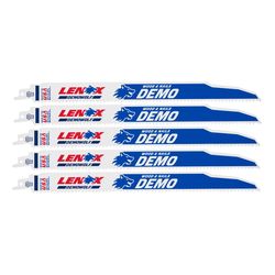 LENOX DEMOWOLF 12 in. Bi-Metal Reciprocating Saw Blade 6 TPI 5 pk