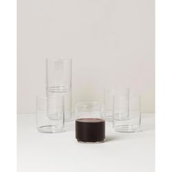 Lenox Tuscany Classics Clear Crystal Glassware Set 3 in. D 6 pc