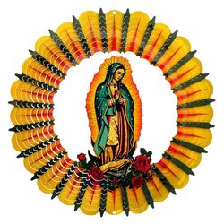Spinfinity Designs Stainless Steel 12 in. Lady Guadalupe Wind Spinner