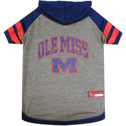 Pets First Team color Mississippi Rebels Dog Hoodie Medium