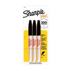 Sharpie Pro Black Fine Tip Permanent Marker 3 pk