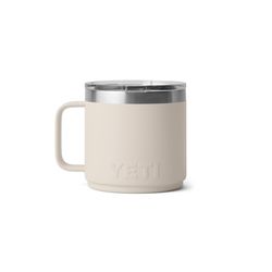 YETI Rambler 14 oz Cape Taupe BPA Free Ceramic Lined Stackable Mug with MagSlider Lid
