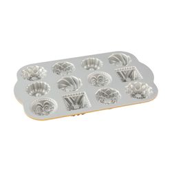 Nordic Ware 7 in. W X 12 in. L Charms Cakelet Pan Gold 1 pc