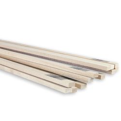 Midwest Products 1/4 in. X 1/2 in. W X 2 in. L Basswood Strip #2/BTR Premium Grade