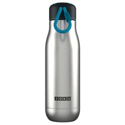 Zoku 18 oz Silver BPA Free Vacuum Insulated Bottle