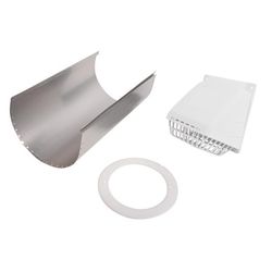 Ace 3 in. W X 6 in. L White Plastic Bathroom Vent