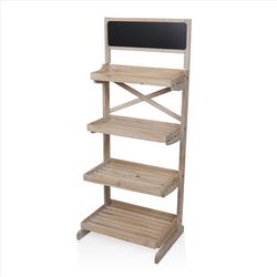 Alpine 50 in. H X 15 in. W X 21 in. D Wood Shelf Rack