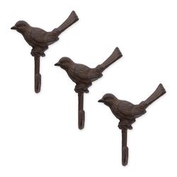 Zingz & Thingz 5.5 in. H X 4.25 in. L Brown Cast Iron Wall Hook