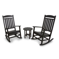 Ivy Terrace Black HDPE Frame Chair Set