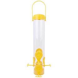 Perky-Pet Finch 1.5 lb Plastic Tube Bird Feeder 6 ports