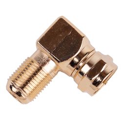 Monster Just Hook It Up Right Angle Coax F Adapter 75 ohm 1 pk