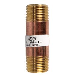 Anderson Metals 3/4 in. MPT in. X 3/4 in. D MPT Red Red Brass Nipple 3 in. L