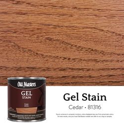 Old Masters Semi-Transparent Cedar Oil-Based Alkyd Gel Stain 1/2 pt