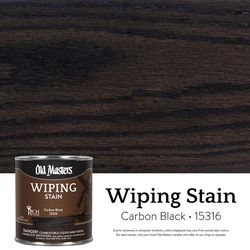 Old Masters Semi-Transparent Carbon Black Oil-Based Wiping Stain 1/2 pt