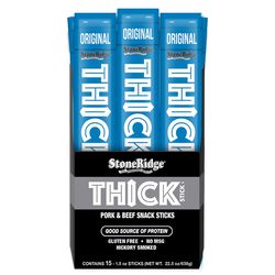 StoneRidge Wholesale Thick Stick Original Meat Sticks 1.5 oz Shrink Wrapped