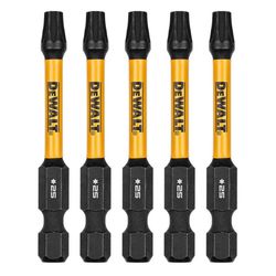 DeWalt ELITE SERIES Torx T25 X 2-1/4 in. L Screwdriver Bit Steel 5 pc