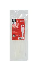 Gardner Bender 8 in. L White Cable Tie 100 pk