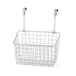 Spectrum Grid 6.5 in. L X 10.25 in. W X 11.25 in. H White Storage Basket