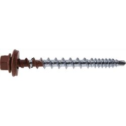HILLMAN Power Pro No. 10 Ga. X 2 in. L Hex Drive Washer Head Coarse Roofing Screws