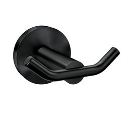 Moen Arlys 2.875 in. W X 3 in. L Matte Black Double Robe Hook