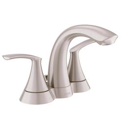 Moen Darcy Brushed Nickel Contemporary Bathroom Faucet 4 in.