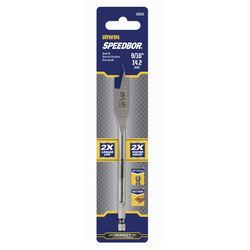 IRWIN Speedbor 9/16 in. X 6 in. L Carbon Steel Wood Boring Bit Hex Shank 1 pc
