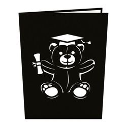 Lovepop Graduation Bear Pop-Up Greeting Card