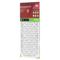 Ace 12 in. W X 30 in. H X 1 in. Synthetic 8 MERV Pleated Air Filter 1 pk