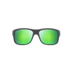 Maui Jim Southern Cross Sunglasses Men's Soft Matte Khaki/Brown/Black Frame Maui Green Lens Polarize