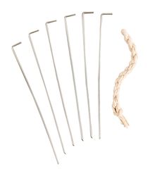 No Sew 5-1/4 in. W X 7-1/4 in. L Reusable Cooking/Presentation Sheet Silver/White