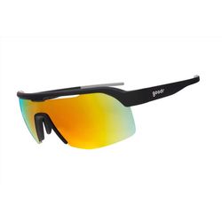 goodr Bolt G - Do It For The Victory Dance Sunglasses Unisex Black Frame Orange Lens Polarized