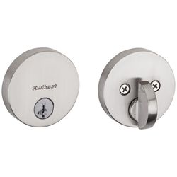 Kwikset SmartKey Satin Nickel Zinc Single Cylinder Deadbolt