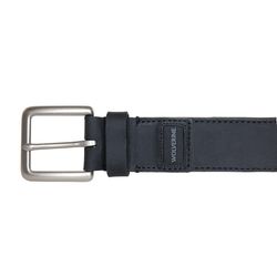 Wolverine Leather Rugged Patch Belt 1.5 in. W Black