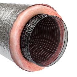 Imperial R6 25 ft. L X 14 in. D Silver Poly Duct