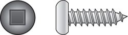 HILLMAN No. 6 Ga. X 1-1/4 in. L Square Hex Head Sheet Metal Screws 1 pk