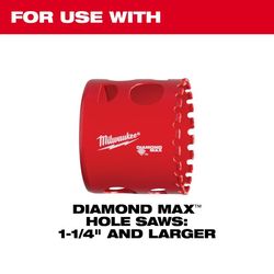 Milwaukee Diamond Max Carbon Steel Retractable 5.7 in. L Starter Bit and Arbor Arbor Included