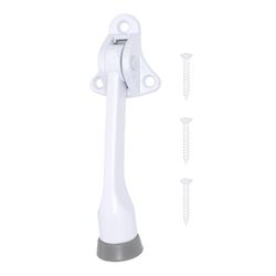 Ace 4 in. W Metal White Kick-Down Door Holder Mounts to door and wall 0 in.