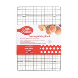 Betty Crocker 9 in. W X 13 in. L Cooling Rack Silver 1 pc