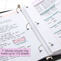 Bazic Products 1 in. W X 10 in. L 3-Ring Black View Binder