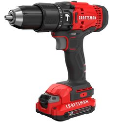 CRAFTSMAN V20 1/2 in. Brushed Cordless Hammer Drill Kit (Battery & Charger)