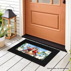 Briarwood Lane 22 in. W X 10 in. L Multi-Color Rubber Door Mat