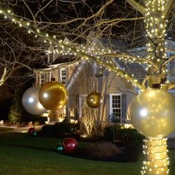 Holiball Vintage Gold 18 in. Inflatable