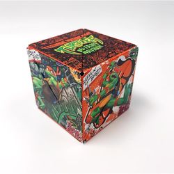 Shashibo Teenage Mutant Ninja Turtles Raphael Magnetic Puzzle Cube Multicolored 12 pc