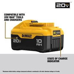 DeWalt 20V MAX XR DCB210 10 Ah Lithium-Ion Battery 1 pc