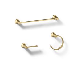 Kohler Sivaro Vibrant Brushed Moderne Brass Gold Accessory Kit 18 in. L Metal