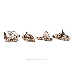 UGears U-Fidget 3D Puzzle Model Wood Natural